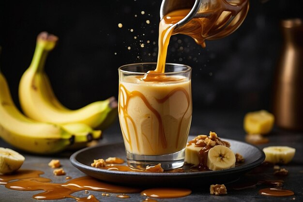 Banana With Milk & Caramel